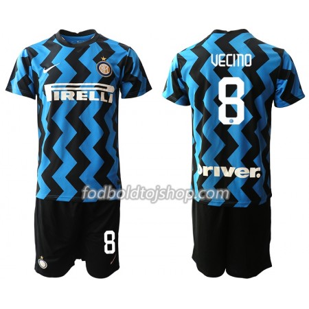 Inter Milan Matias Vecino 8 Børn Hjemme Fodboldsæt 2020-21 S/S (+ Korte bukser)